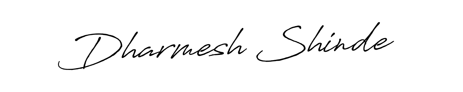 Make a beautiful signature design for name Dharmesh Shinde. With this signature (Antro_Vectra_Bolder) style, you can create a handwritten signature for free. Dharmesh Shinde signature style 7 images and pictures png