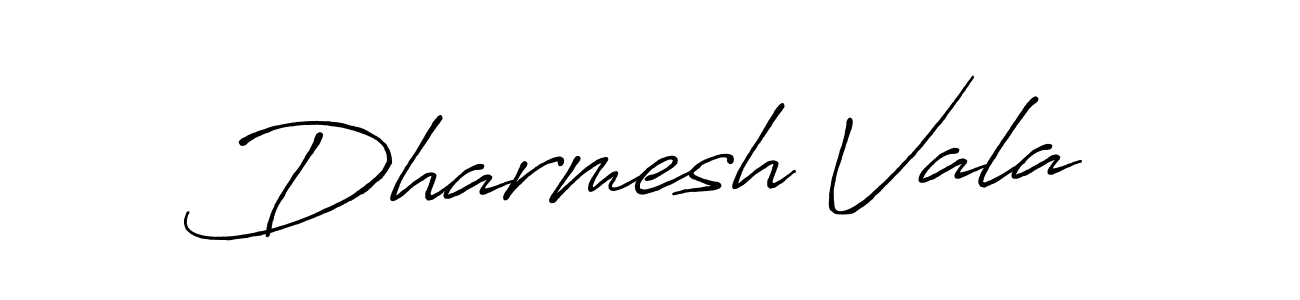 Make a beautiful signature design for name Dharmesh Vala. With this signature (Antro_Vectra_Bolder) style, you can create a handwritten signature for free. Dharmesh Vala signature style 7 images and pictures png