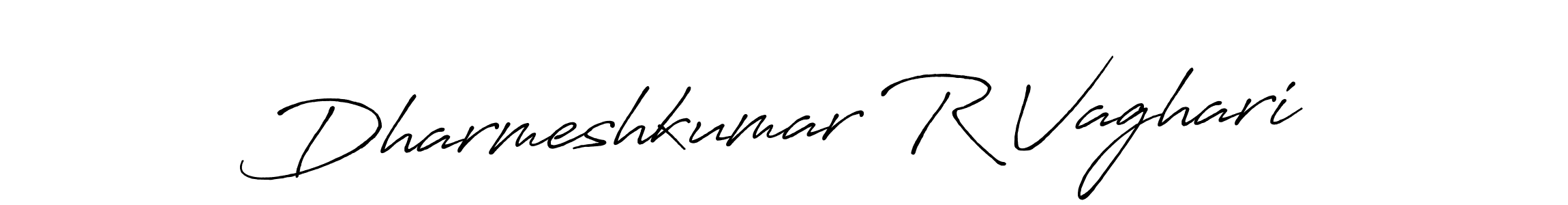 Use a signature maker to create a handwritten signature online. With this signature software, you can design (Antro_Vectra_Bolder) your own signature for name Dharmeshkumar R Vaghari. Dharmeshkumar R Vaghari signature style 7 images and pictures png