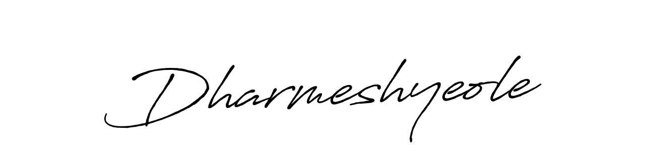 How to make Dharmeshyeole signature? Antro_Vectra_Bolder is a professional autograph style. Create handwritten signature for Dharmeshyeole name. Dharmeshyeole signature style 7 images and pictures png