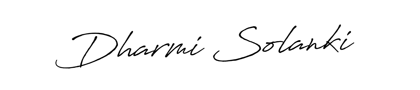 Dharmi Solanki stylish signature style. Best Handwritten Sign (Antro_Vectra_Bolder) for my name. Handwritten Signature Collection Ideas for my name Dharmi Solanki. Dharmi Solanki signature style 7 images and pictures png