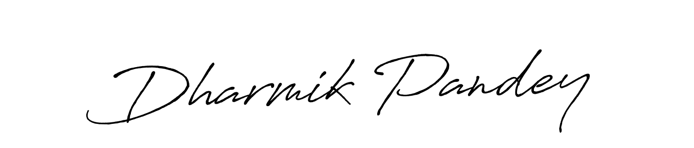 Antro_Vectra_Bolder is a professional signature style that is perfect for those who want to add a touch of class to their signature. It is also a great choice for those who want to make their signature more unique. Get Dharmik Pandey name to fancy signature for free. Dharmik Pandey signature style 7 images and pictures png