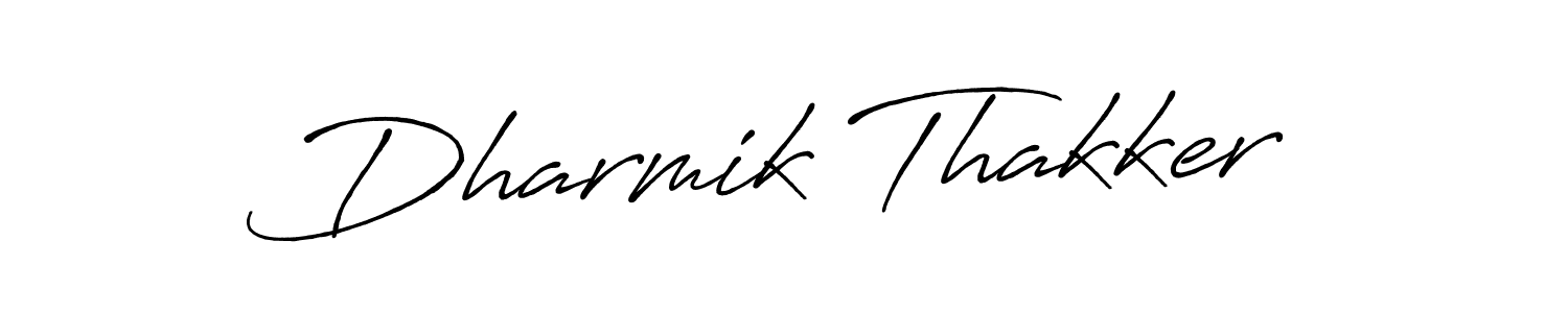 Design your own signature with our free online signature maker. With this signature software, you can create a handwritten (Antro_Vectra_Bolder) signature for name Dharmik Thakker. Dharmik Thakker signature style 7 images and pictures png