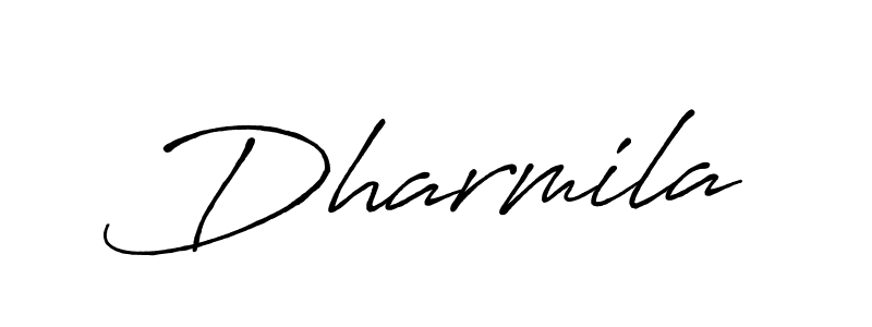 Make a beautiful signature design for name Dharmila. With this signature (Antro_Vectra_Bolder) style, you can create a handwritten signature for free. Dharmila signature style 7 images and pictures png