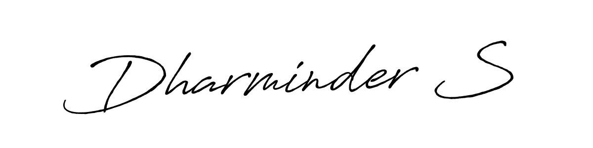 Similarly Antro_Vectra_Bolder is the best handwritten signature design. Signature creator online .You can use it as an online autograph creator for name Dharminder S. Dharminder S signature style 7 images and pictures png