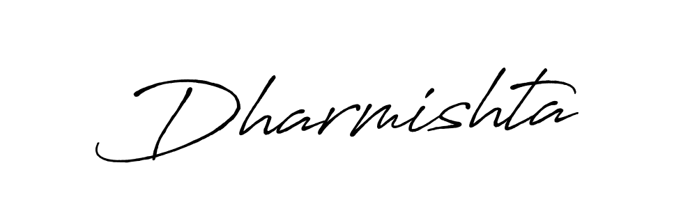 Make a beautiful signature design for name Dharmishta. With this signature (Antro_Vectra_Bolder) style, you can create a handwritten signature for free. Dharmishta signature style 7 images and pictures png