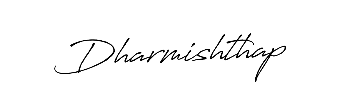 Make a beautiful signature design for name Dharmishthap. With this signature (Antro_Vectra_Bolder) style, you can create a handwritten signature for free. Dharmishthap signature style 7 images and pictures png