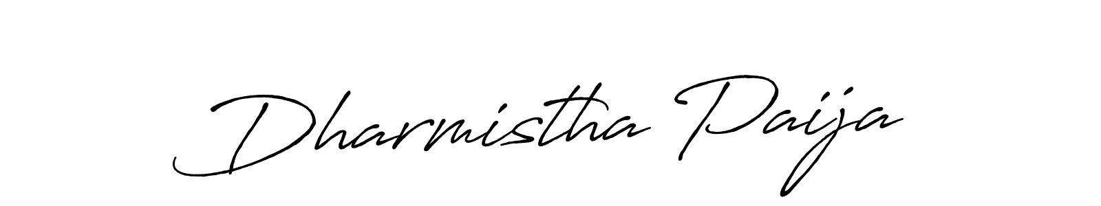 Make a short Dharmistha Paija signature style. Manage your documents anywhere anytime using Antro_Vectra_Bolder. Create and add eSignatures, submit forms, share and send files easily. Dharmistha Paija signature style 7 images and pictures png