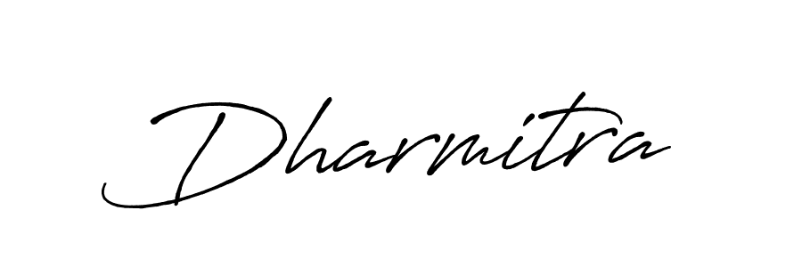 Create a beautiful signature design for name Dharmitra. With this signature (Antro_Vectra_Bolder) fonts, you can make a handwritten signature for free. Dharmitra signature style 7 images and pictures png