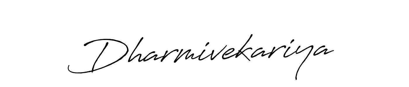Dharmivekariya stylish signature style. Best Handwritten Sign (Antro_Vectra_Bolder) for my name. Handwritten Signature Collection Ideas for my name Dharmivekariya. Dharmivekariya signature style 7 images and pictures png