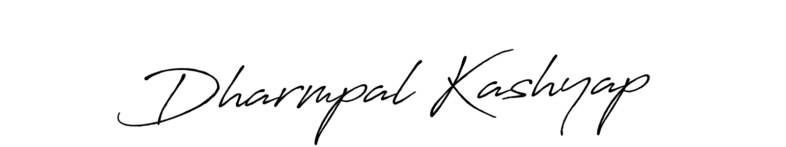 How to make Dharmpal Kashyap name signature. Use Antro_Vectra_Bolder style for creating short signs online. This is the latest handwritten sign. Dharmpal Kashyap signature style 7 images and pictures png