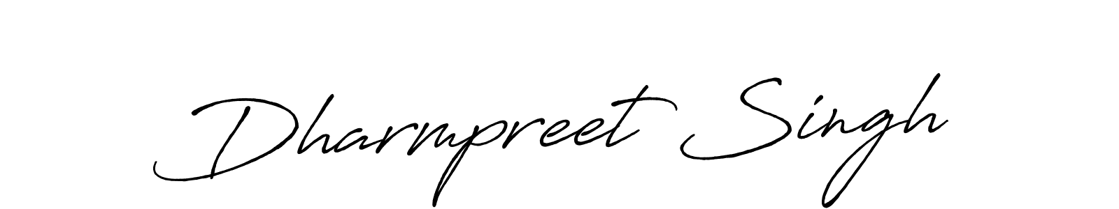 How to make Dharmpreet Singh signature? Antro_Vectra_Bolder is a professional autograph style. Create handwritten signature for Dharmpreet Singh name. Dharmpreet Singh signature style 7 images and pictures png