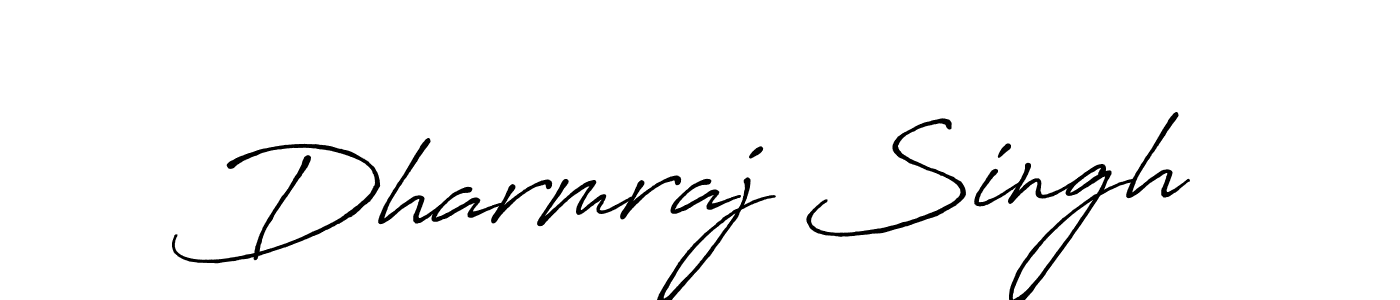 How to make Dharmraj Singh name signature. Use Antro_Vectra_Bolder style for creating short signs online. This is the latest handwritten sign. Dharmraj Singh signature style 7 images and pictures png