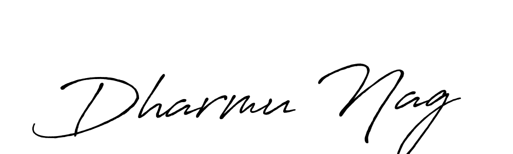 How to make Dharmu Nag name signature. Use Antro_Vectra_Bolder style for creating short signs online. This is the latest handwritten sign. Dharmu Nag signature style 7 images and pictures png