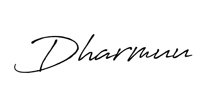 Make a beautiful signature design for name Dharmuu. With this signature (Antro_Vectra_Bolder) style, you can create a handwritten signature for free. Dharmuu signature style 7 images and pictures png