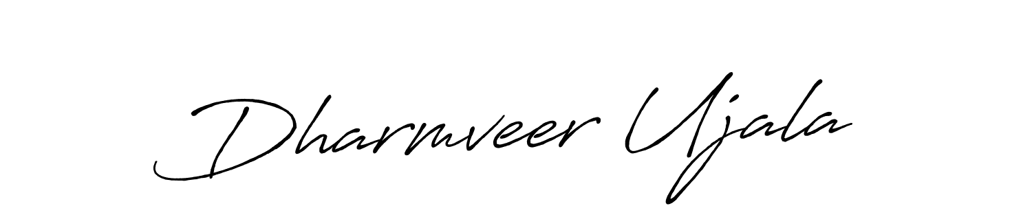 This is the best signature style for the Dharmveer Ujala name. Also you like these signature font (Antro_Vectra_Bolder). Mix name signature. Dharmveer Ujala signature style 7 images and pictures png