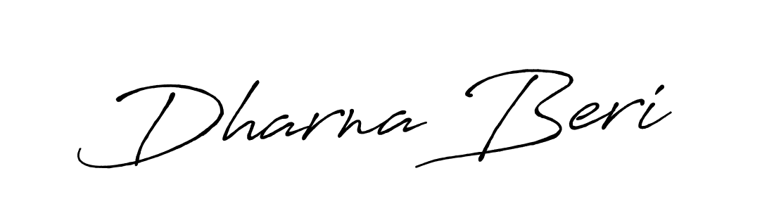 Create a beautiful signature design for name Dharna Beri. With this signature (Antro_Vectra_Bolder) fonts, you can make a handwritten signature for free. Dharna Beri signature style 7 images and pictures png