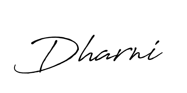 Design your own signature with our free online signature maker. With this signature software, you can create a handwritten (Antro_Vectra_Bolder) signature for name Dharni. Dharni signature style 7 images and pictures png