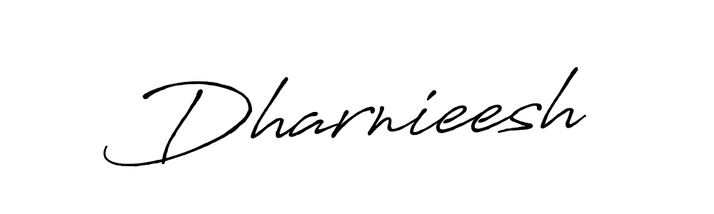 Dharnieesh stylish signature style. Best Handwritten Sign (Antro_Vectra_Bolder) for my name. Handwritten Signature Collection Ideas for my name Dharnieesh. Dharnieesh signature style 7 images and pictures png