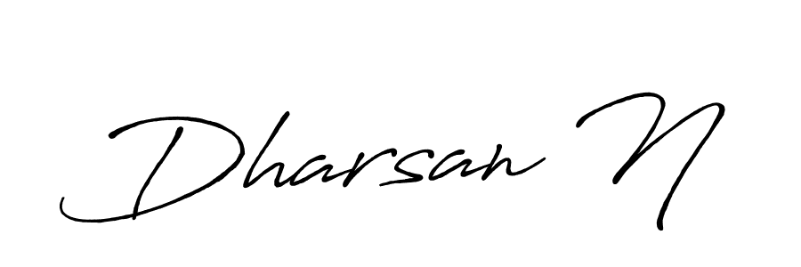 if you are searching for the best signature style for your name Dharsan N. so please give up your signature search. here we have designed multiple signature styles  using Antro_Vectra_Bolder. Dharsan N signature style 7 images and pictures png