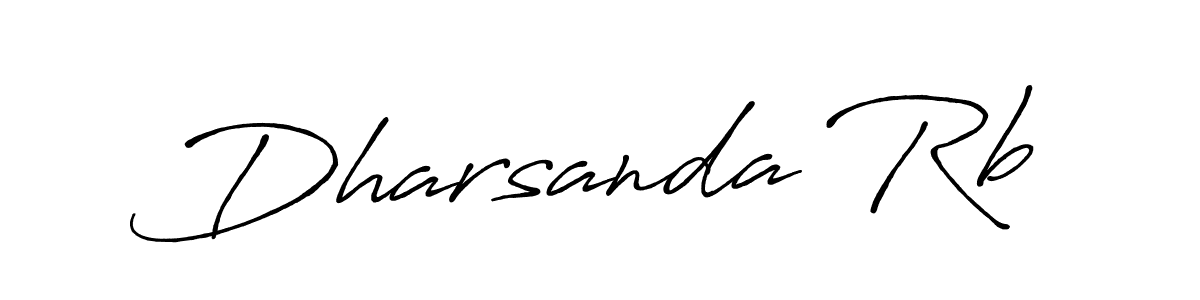 Make a beautiful signature design for name Dharsanda Rb. With this signature (Antro_Vectra_Bolder) style, you can create a handwritten signature for free. Dharsanda Rb signature style 7 images and pictures png