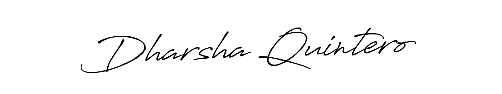 Make a short Dharsha Quintero signature style. Manage your documents anywhere anytime using Antro_Vectra_Bolder. Create and add eSignatures, submit forms, share and send files easily. Dharsha Quintero signature style 7 images and pictures png