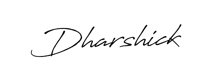 How to make Dharshick name signature. Use Antro_Vectra_Bolder style for creating short signs online. This is the latest handwritten sign. Dharshick signature style 7 images and pictures png
