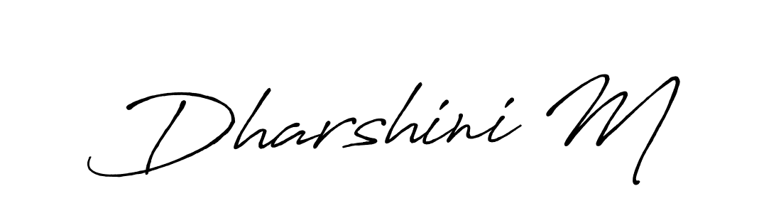 Also we have Dharshini M name is the best signature style. Create professional handwritten signature collection using Antro_Vectra_Bolder autograph style. Dharshini M signature style 7 images and pictures png