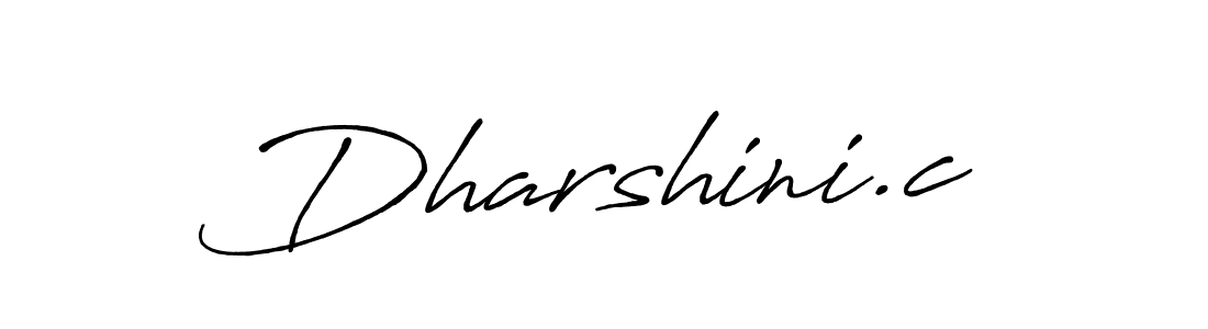 Dharshini.c stylish signature style. Best Handwritten Sign (Antro_Vectra_Bolder) for my name. Handwritten Signature Collection Ideas for my name Dharshini.c. Dharshini.c signature style 7 images and pictures png