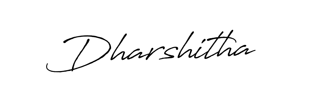 Dharshitha stylish signature style. Best Handwritten Sign (Antro_Vectra_Bolder) for my name. Handwritten Signature Collection Ideas for my name Dharshitha. Dharshitha signature style 7 images and pictures png