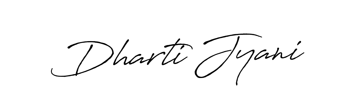 It looks lik you need a new signature style for name Dharti Jyani. Design unique handwritten (Antro_Vectra_Bolder) signature with our free signature maker in just a few clicks. Dharti Jyani signature style 7 images and pictures png