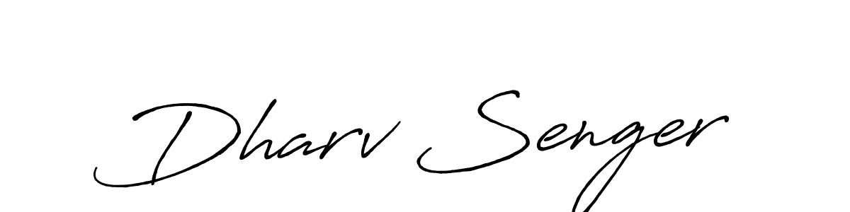 How to Draw Dharv Senger signature style? Antro_Vectra_Bolder is a latest design signature styles for name Dharv Senger. Dharv Senger signature style 7 images and pictures png