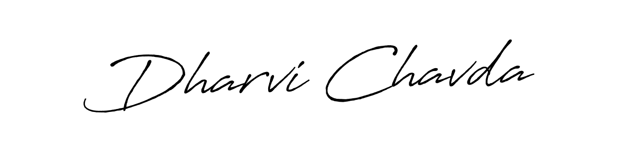 Design your own signature with our free online signature maker. With this signature software, you can create a handwritten (Antro_Vectra_Bolder) signature for name Dharvi Chavda. Dharvi Chavda signature style 7 images and pictures png