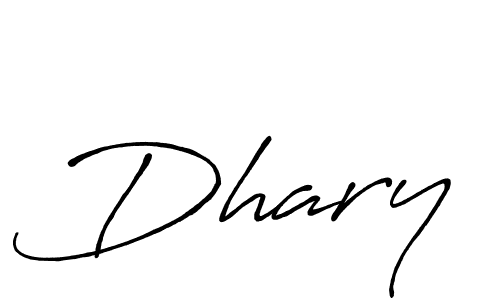 Dhary stylish signature style. Best Handwritten Sign (Antro_Vectra_Bolder) for my name. Handwritten Signature Collection Ideas for my name Dhary. Dhary signature style 7 images and pictures png