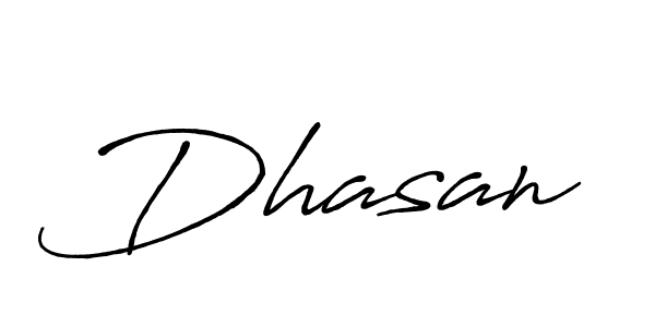 Use a signature maker to create a handwritten signature online. With this signature software, you can design (Antro_Vectra_Bolder) your own signature for name Dhasan. Dhasan signature style 7 images and pictures png