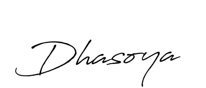 How to make Dhasoya name signature. Use Antro_Vectra_Bolder style for creating short signs online. This is the latest handwritten sign. Dhasoya signature style 7 images and pictures png