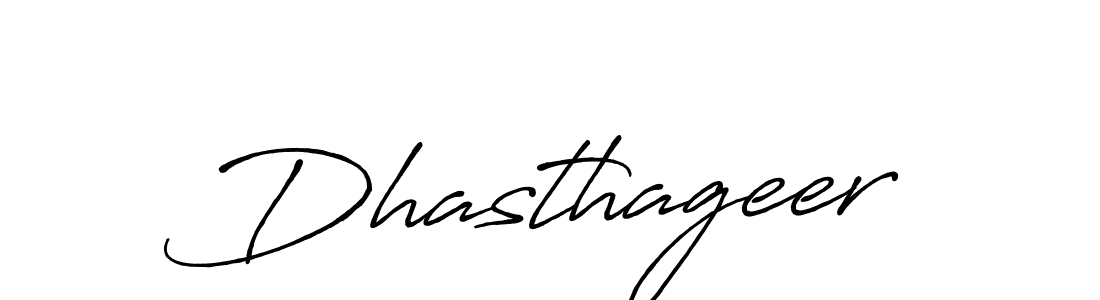 Design your own signature with our free online signature maker. With this signature software, you can create a handwritten (Antro_Vectra_Bolder) signature for name Dhasthageer. Dhasthageer signature style 7 images and pictures png