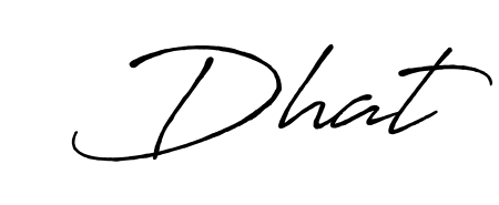 Create a personalized artistic stamp with Dhat in Antro_Vectra_Bolder font. Perfect for visual artists, designers, and influencers. Dhat signature style 7 images and pictures png