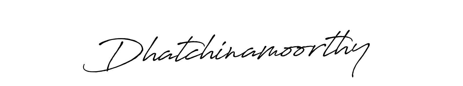 Use a signature maker to create a handwritten signature online. With this signature software, you can design (Antro_Vectra_Bolder) your own signature for name Dhatchinamoorthy. Dhatchinamoorthy signature style 7 images and pictures png