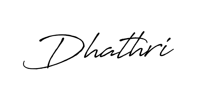 Use a signature maker to create a handwritten signature online. With this signature software, you can design (Antro_Vectra_Bolder) your own signature for name Dhathri. Dhathri signature style 7 images and pictures png