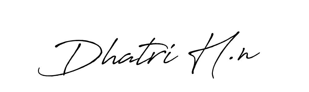 Design your own signature with our free online signature maker. With this signature software, you can create a handwritten (Antro_Vectra_Bolder) signature for name Dhatri H.n. Dhatri H.n signature style 7 images and pictures png