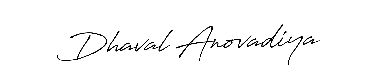 Use a signature maker to create a handwritten signature online. With this signature software, you can design (Antro_Vectra_Bolder) your own signature for name Dhaval Anovadiya. Dhaval Anovadiya signature style 7 images and pictures png