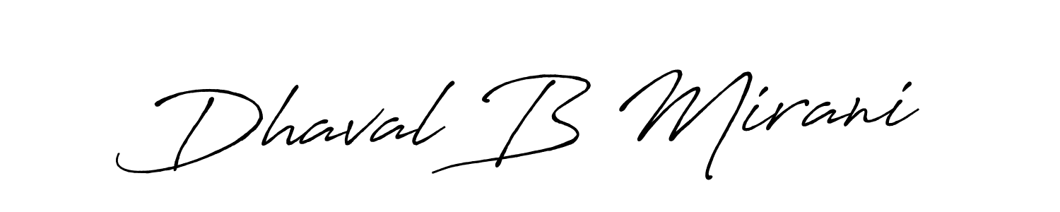 Also You can easily find your signature by using the search form. We will create Dhaval B Mirani name handwritten signature images for you free of cost using Antro_Vectra_Bolder sign style. Dhaval B Mirani signature style 7 images and pictures png