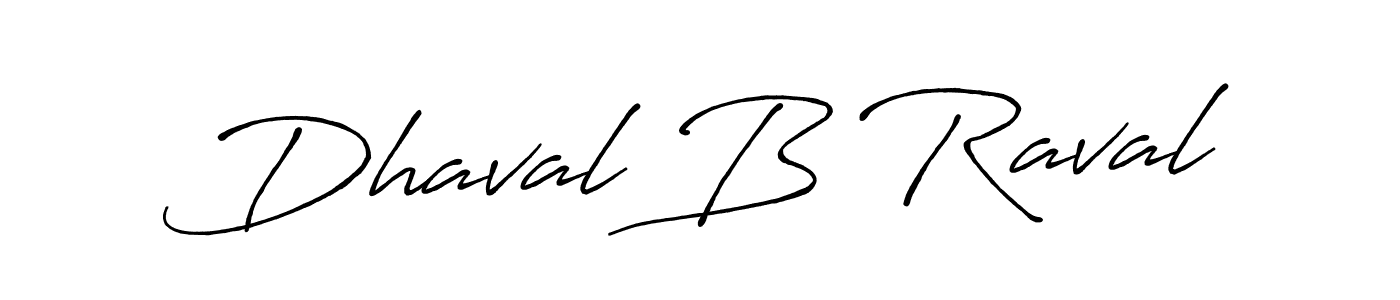 Design your own signature with our free online signature maker. With this signature software, you can create a handwritten (Antro_Vectra_Bolder) signature for name Dhaval B Raval. Dhaval B Raval signature style 7 images and pictures png