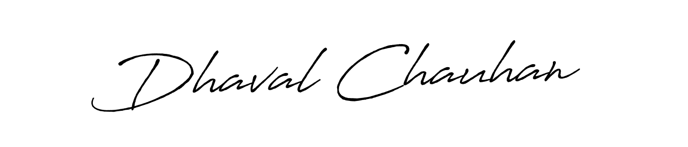 Design your own signature with our free online signature maker. With this signature software, you can create a handwritten (Antro_Vectra_Bolder) signature for name Dhaval Chauhan. Dhaval Chauhan signature style 7 images and pictures png