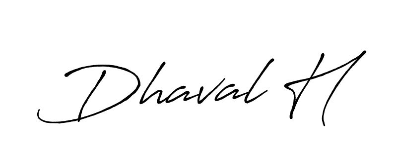 Also You can easily find your signature by using the search form. We will create Dhaval H name handwritten signature images for you free of cost using Antro_Vectra_Bolder sign style. Dhaval H signature style 7 images and pictures png