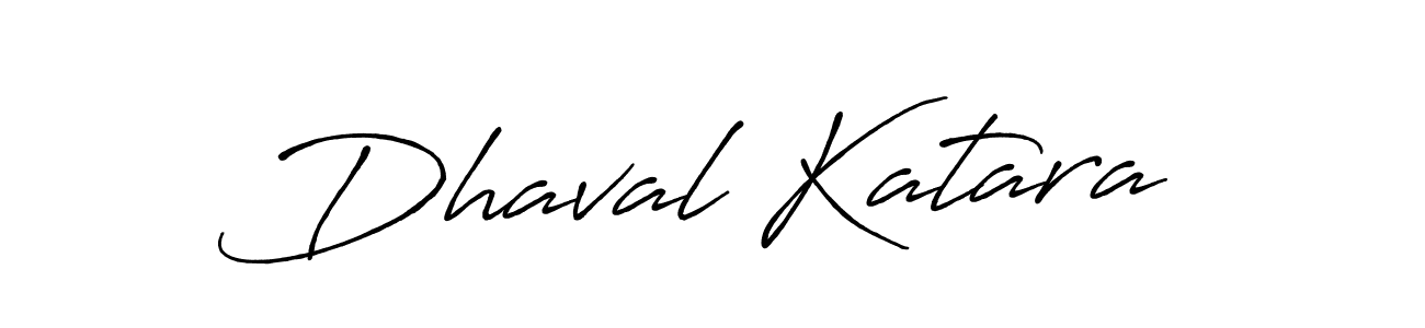 Make a beautiful signature design for name Dhaval Katara. With this signature (Antro_Vectra_Bolder) style, you can create a handwritten signature for free. Dhaval Katara signature style 7 images and pictures png