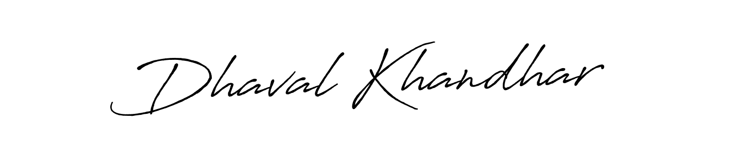 Make a beautiful signature design for name Dhaval Khandhar. Use this online signature maker to create a handwritten signature for free. Dhaval Khandhar signature style 7 images and pictures png