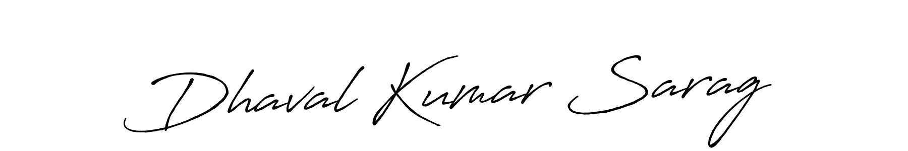 Also we have Dhaval Kumar Sarag name is the best signature style. Create professional handwritten signature collection using Antro_Vectra_Bolder autograph style. Dhaval Kumar Sarag signature style 7 images and pictures png
