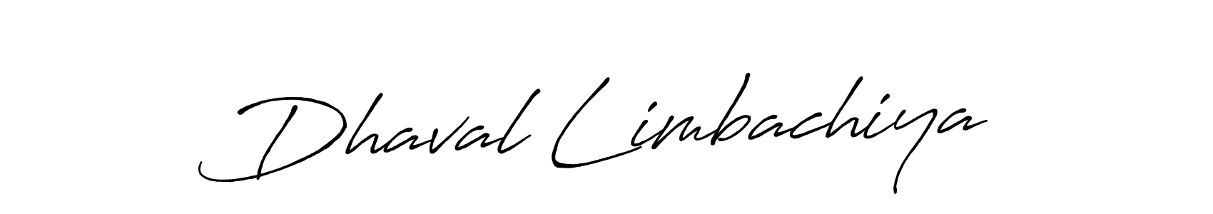 Also we have Dhaval Limbachiya name is the best signature style. Create professional handwritten signature collection using Antro_Vectra_Bolder autograph style. Dhaval Limbachiya signature style 7 images and pictures png